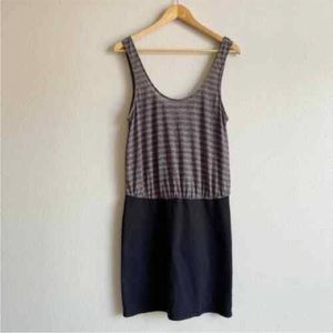 Free People Beach Black and Gray Dress Small
